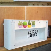 미니어처 장식용 2단선반 싱크대정리 빈티지선반, 1개