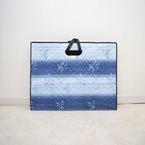 향림공예 사각상커버 꽃파랑 510x390 누빔 밥상 교자상 커버