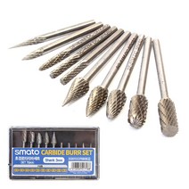 10종 카바이드버 초경로터리바 줄눈시공 금형가공 용접버제거, 초경로터리버10p세트_3.0mm