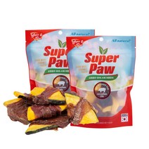 슈퍼포우 강아지 고양이 수제간식, 소창 단호박말이 60g