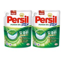 온마음샵 헨켈 퍼실 딥클린 플러스 파워젤 액체세탁세제 일반용 리필 2.1L 2개 액상세제