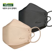 [네퓨어] KF94 프리미엄 끈조절 마스크 60매 컬러 황사 미세먼지 마스크, 프리미엄 연한황색+진한회색 30매씩