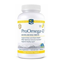 노르딕내츄럴스 프로오메가-D 레몬 1000mg 소프트젤, 120개입, 1개