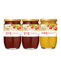 복음자리 딸기잼500g+딸기잼500g+사과잼480g, 1세트