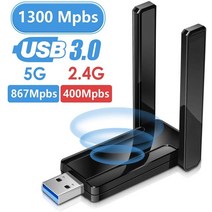 JCKEL 1300Mbps 수용체 WIFI 접합기 PC USB30 를위한 무선 USB 네트워크 카드 이중 Band24G 5G Wi Fi 적응 수신기, 01 1300Mbps Model