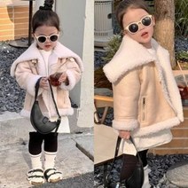 바로배송 여아하객룩 겨울아우터 빅카라뽀글이무스탕 따뜻한털자켓 나들이 데일리 등원 북유럽풍