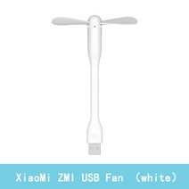 샤오미 P05ZM 보조배터리20000 대용량 100000 Youpin ZMI USB 팬 LED 라이트 미니 전원 절약 조용한 유연한 조정 가능한 냉각 쿨러 보조베터리, [02] ZMI Fan White