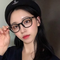 멜라크메 남자 여자 라운드 사각 뿔테 안경테 자외선 블루라이트 차단 안경