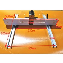 목공 T트랙 티트랙 알루미늄 프로파일 펜스 슬라이딩 브래킷 도구 라우터 테이블 톱 DIY 작업대, 1.1set