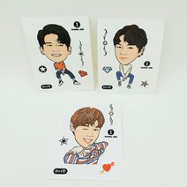 연예인 사진 인쇄 스티커 3종 워너원 인스
