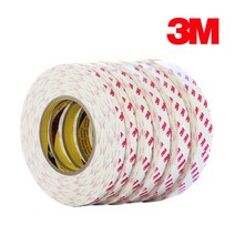 3M 4421 PE 폼 백색 양면테이프 10M, 8mm, 8mm