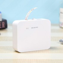 블루투스 미니 바코드 라벨 네임스티커 프린터 출력 휴대용 감열식, 테크 화이트