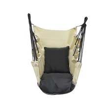 파라솔 그네 흔들 2인용 줄 안전 라탄 나무 친구 야외 흔들그네의자, 업그드 된 순면 파우더 일체형 버클 배달