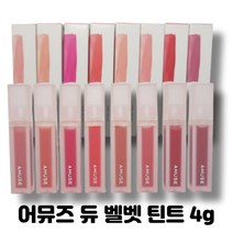 어뮤즈 듀 벨벳 틴트 4g AMUSE DEW VELVET 01복숭아꽃 02살구 03하비스커스 04쥬스 05서울러 06생장미 07재즈 08베리벨벳