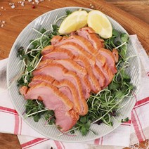 [토랑토랑] 훈제닭다리바베큐 슬라이스 200g x 4팩 참나무 훈연(소스포함)