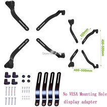 모니터암 받침대 27 인치 이하 화면 크기 조정 가능한 LED 컴퓨터 모니터 홀더 암 액세서리 BL-A78 장착 구, 한개옵션0