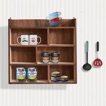 엘린까사 삼나무 원목 6칸 벽걸이 선반 수납장, 삼나무 6칸 벽걸이선반