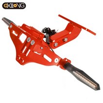 혼다 용 CBR125R 2011 2018-2020 후면 라이센스 플레이트 테일 프레임 브래킷 회전 신호등, 15 A set with lights