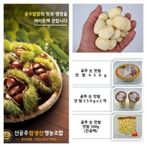 충남공주맛남의 광장 출연공주 깐밤생율생 맛밤컵밤정안알밤휴게소판매, 450g_1개, 1개