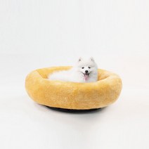 강아지 고양이 원형 도넛 방석 단모 우주 마약쿠션 기절반려견방석 댕냥쿠션, 단모 브라운