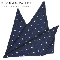 [THOMAS VAILEY] 토마스베일리 행커치프 - 세서미도트 네이비