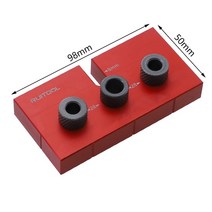 목재 맞춤 핀 접합 3 In 1 지그 키트 가구 고정 휠 연결 포켓 홀 드릴링 가이드 로케이터, [03] Set D