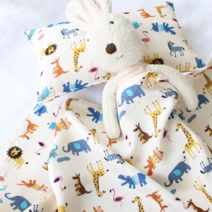 오너클랜 아기 유아 아가 여름 풍기 인견 낮잠 이불 겹이불 L, 플라워 본품