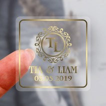 크리스마스 대형 스티커 100 개/몫 맞춤형 로고 투명 금박 은색 비즈니스 웨딩, [06] 8cm-100pcs, [21] on white silver