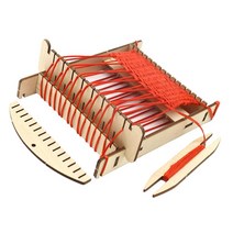 WENYAN DIY 직조기 손 뜨개질 액세서리 크리에이 티브 쉬운 뜨개질 의자, 14cm x 12cm x 4.6cm, 목재, 보여진 바와 같이