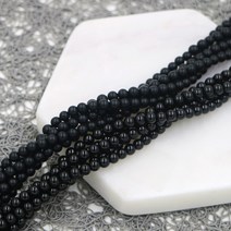 4mm 오닉스(0.5줄)/팔찌재료/원석/DIY재료/젬스톤, 무광