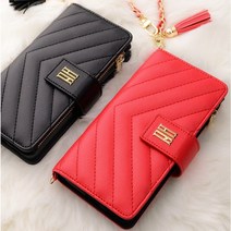 카노 제니아 지퍼 수납/지갑형 다이어리 휴대폰 케이스 / 갤럭시 Z 폴드4 S22 S21 노트20 10 A23 A32 M23