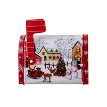 크리스마스 선물 상자 홀리데이 사탕 선물 가방 금속 쿠키 가방 사랑스러운 그림과 함께 사랑스러운 그림 크리스마스 쿠키 사탕, D