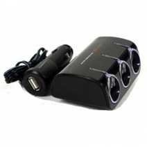 KKM750643시거잭 3구 멀티 확장 소켓 차량 USB 자동차용 승용차 차량용 전기용품 차량용품