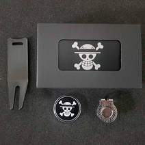 골프 제작 볼마커 자석클립 블랙보수기 블랙철캔포장 세트 기업체 단체 홍보용, 40mm, 각인없음, 40mm_레이져각인(ex간단문구 이니셜 등)