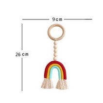 마크라메 재료 가랜드 우드볼 실 월행잉 가림막커튼 레인보우 장식 홈 장식 accessorie 북유럽 벽 장식품 어린이 아기 방 사진 웨딩 장식, yz111-7-7