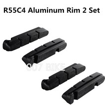 자전거 브레이크 용품 SHIMANO-R55C4 알루미늄 림 R55C4 카본 림 로드 브레이크 패드 DURA ACE ULTEGRA 105 R8000 6800 5800 R9100 6810 R8010 5810 브레이크 패드, 03 R55C4 Aluminum 2 SET
