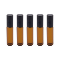 향수 공병 롤온, 5개, 5ml 검정캡