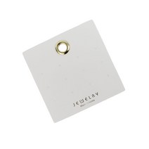액세서리 금장식 사각 귀걸이택 8x8 25장