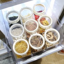[실리쿡] 냉장고서랍용기세트(원터치 냉장고용기 사각 1300ml 9개), 상세 설명 참조, 상세 설명 참조