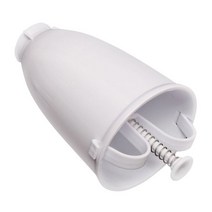 도넛 금형 easy fast 휴대용 도넛 메이커 수동 와플 디스펜서 도넛 기계 와플 플라스틱 경량 튀김 diy 도정기 박피기 정미기, 1pc 흰색