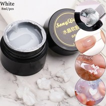 여름 네일 손톱 네일아트 5ml 네일 수리 젤 수정 균열 접착제 유리 섬유 구성 젤, 2013-화이트