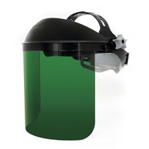 가스 용접 PC렌즈 맨머리형 차광 보안면 안면보호마스크, 1개