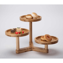 베이커리진열장 진열대 빵매대 나무 선반 우드 매대, 상세이페이지 참고, 626x580x385 잔나무 색상