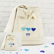 TYDL 의류 패치 하트 파랑