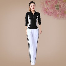 티셔츠 캐주얼 의류 웨어 여자 여성 에어로빅 스포츠 스퀘어 브이넥 봄 복장 벨벳 댄스 긴팔 골프