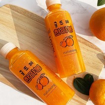 귤뜨레 100% 착즙 제주 한라봉 감귤주스 340ml 12개입