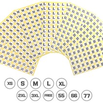 브로키 사이즈스티커 원형 의류 매장 옷 라벨, 10개, 03_사이즈스티커 66