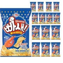 해태제과 빠새 과자 간식 60g, 15개