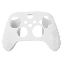 Xbox 시리즈 S X 컨트롤러 실리콘 케이스 보호 스킨 커버 랩을위한 실리콘, 하얀색