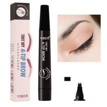 눈썹타투펜 문신 아이브로우 5 색 3d microblading 파인 스케치 액체 방수 증강 염료 색조 4 포크 팁 51, 05 블랙